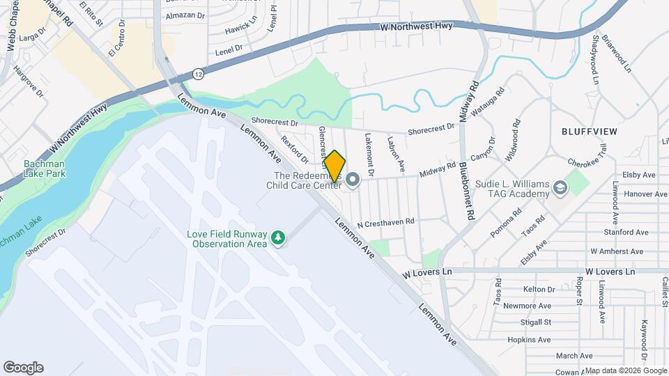 8546 Glencrest Ln Map and Location Details