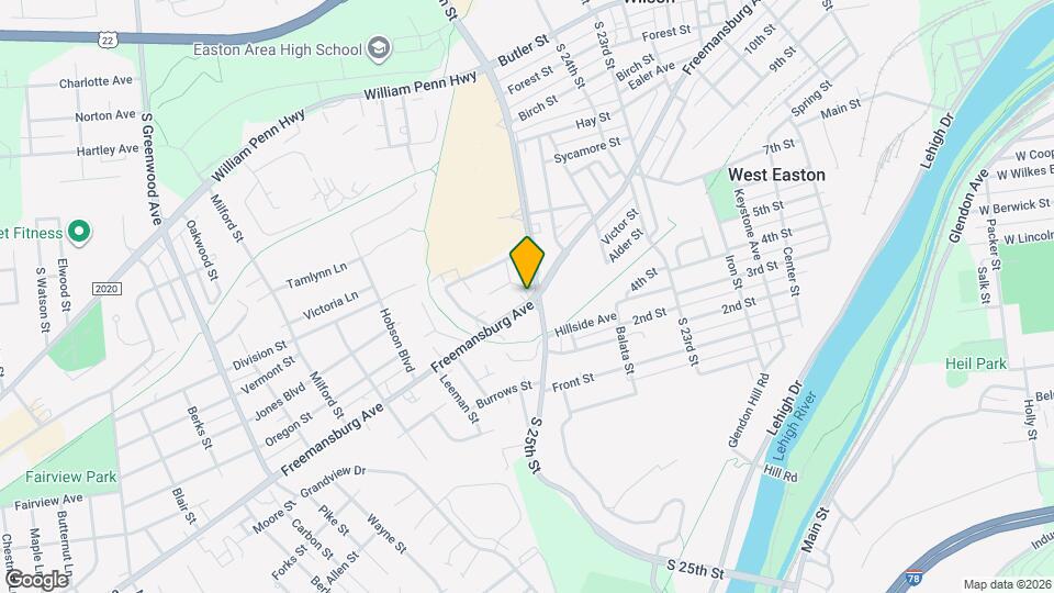 2505 Freemansburg Ave Map and Location Details