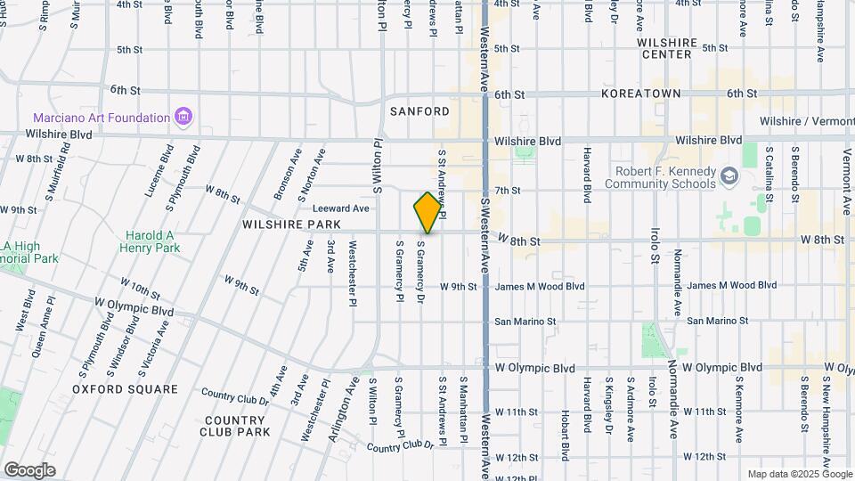810 S Gramercy Dr Map and Location Details
