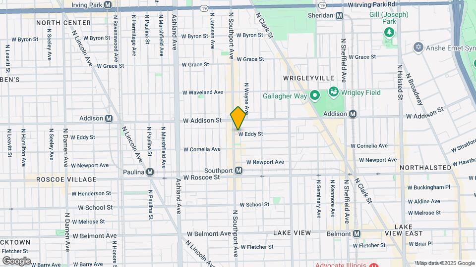 1342 W Eddy St Mapa y Detalles de la Ubicación