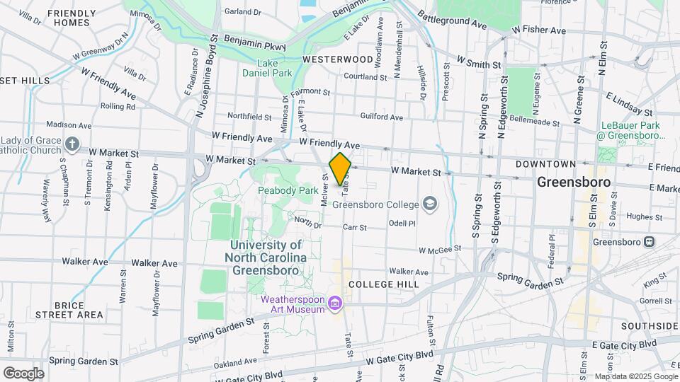 124 Tate St, Unit A Map and Location Details