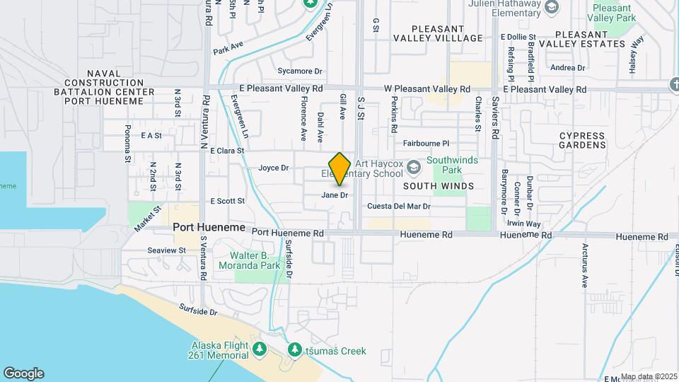 841 Jane Dr Mapa y Detalles de la Ubicación