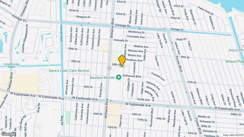 3741 Martinique Ave Map and Location Details