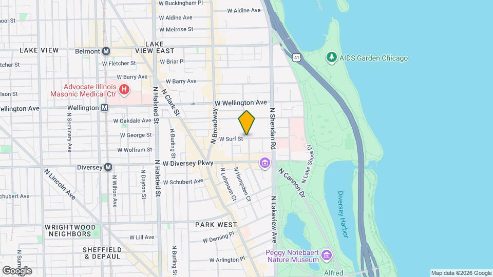 542.5 W Surf St Map and Location Details