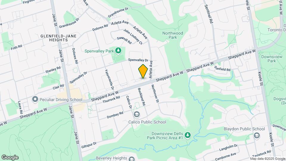 1864 Sheppard Ave W Map and Location Details