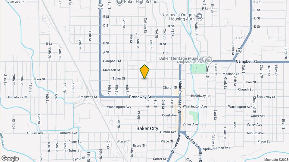 2335 Baker St Map and Location Details