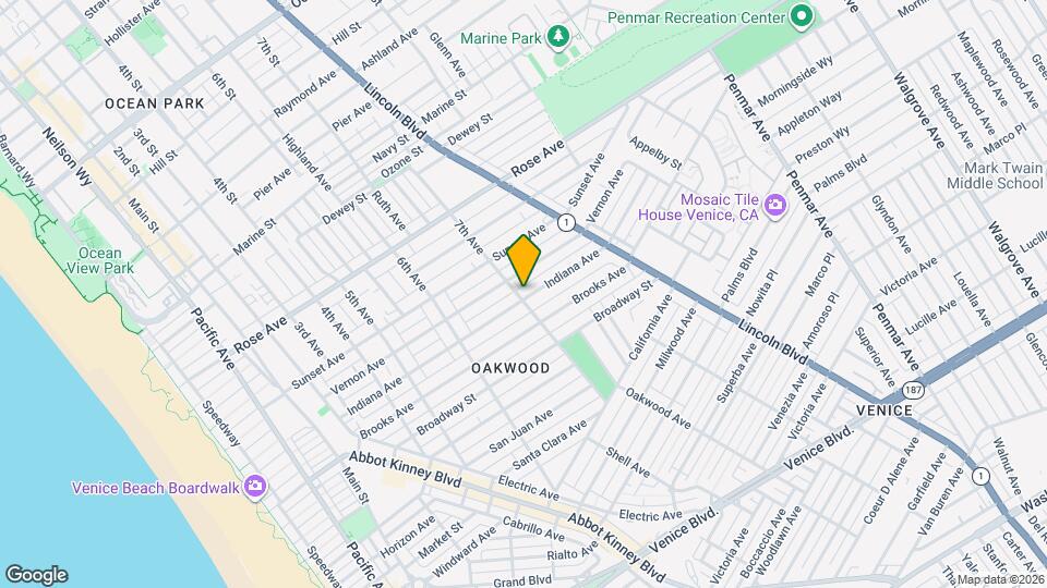 701 Indiana Ave Mapa y Detalles de la Ubicación