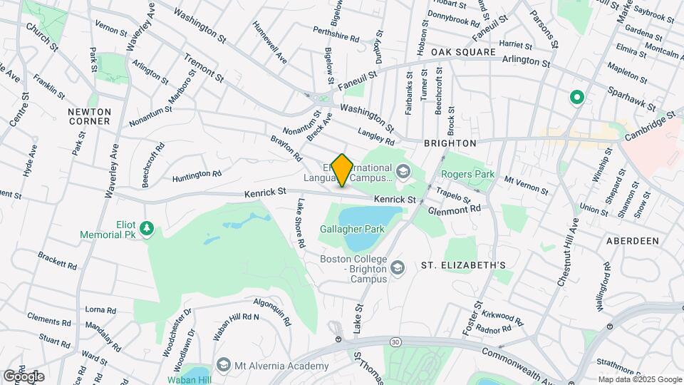 109 Kenrick St, Unit 2 Map and Location Details