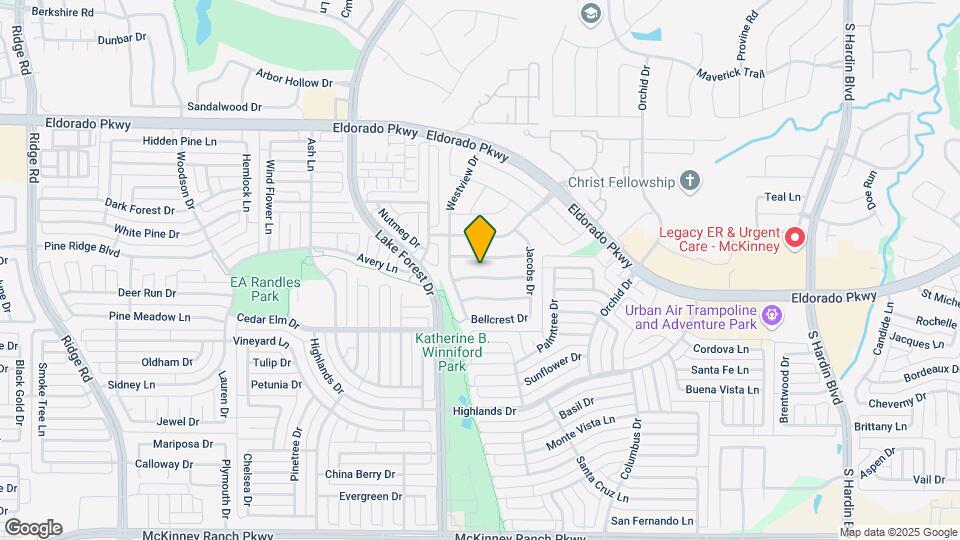 4602 Green Meadow Dr Map and Location Details