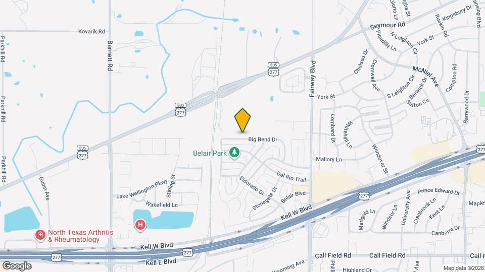 4916 Big Bend Dr Map and Location Details