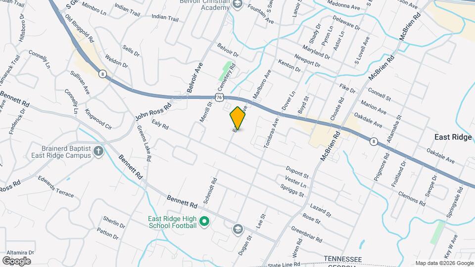 1604 E Ridge Ave Map and Location Details