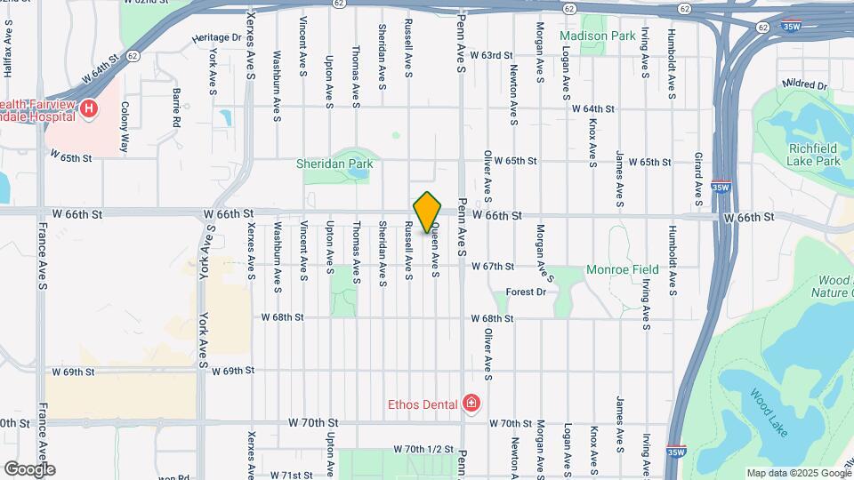 6620 Queen Ave S Mapa y Detalles de la Ubicación