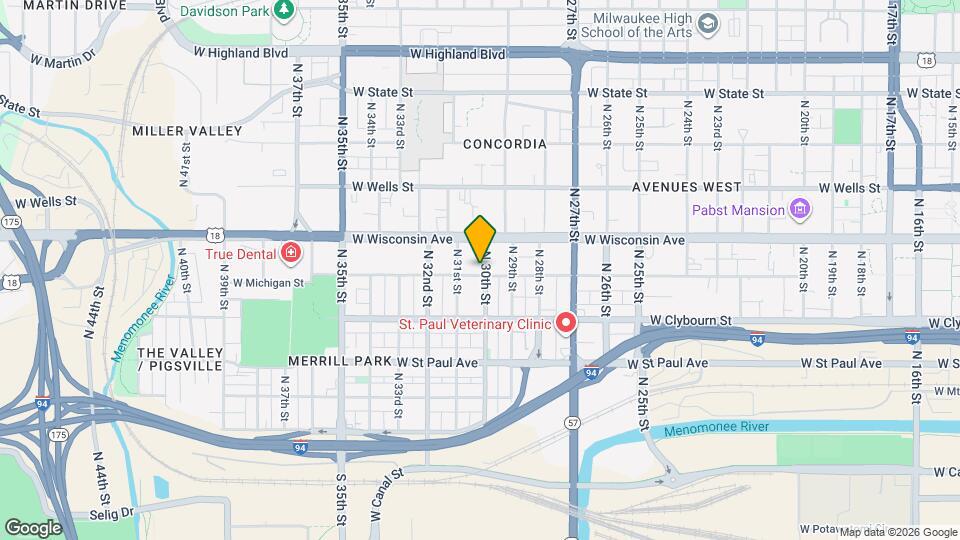 605 N 30th St Map and Location Details