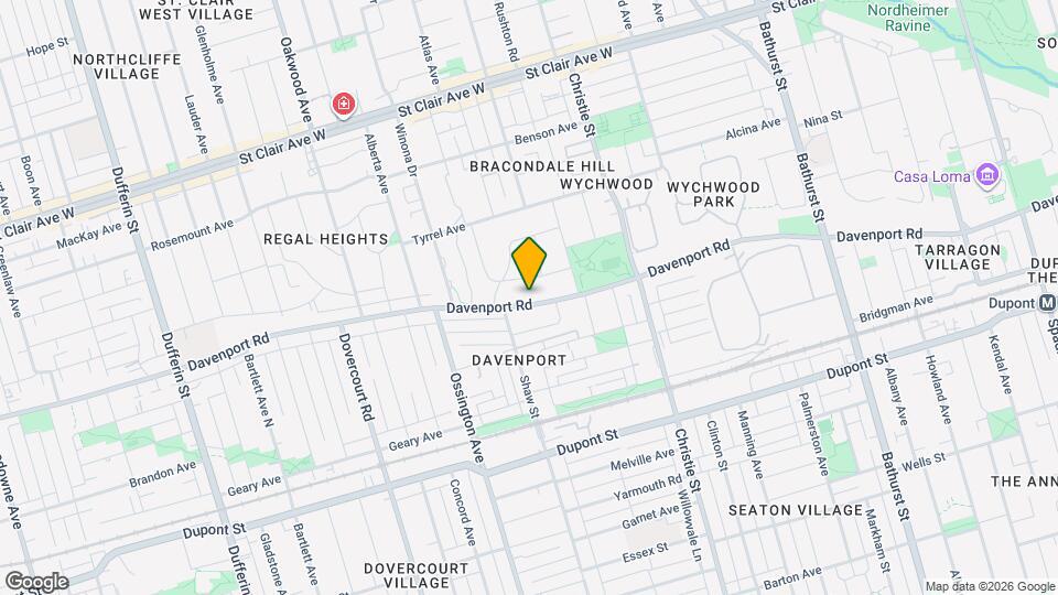 1030 Davenport Rd, Unit 2 Map and Location Details