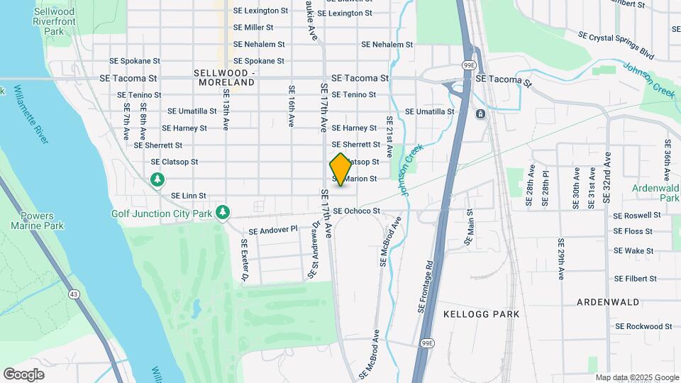 1741 SE Linn St-Unit -A Mapa y Detalles de la Ubicación