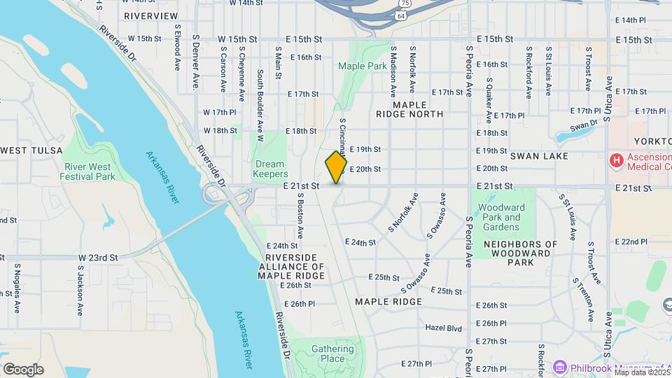 2102 S Cincinnati Ave Map and Location Details
