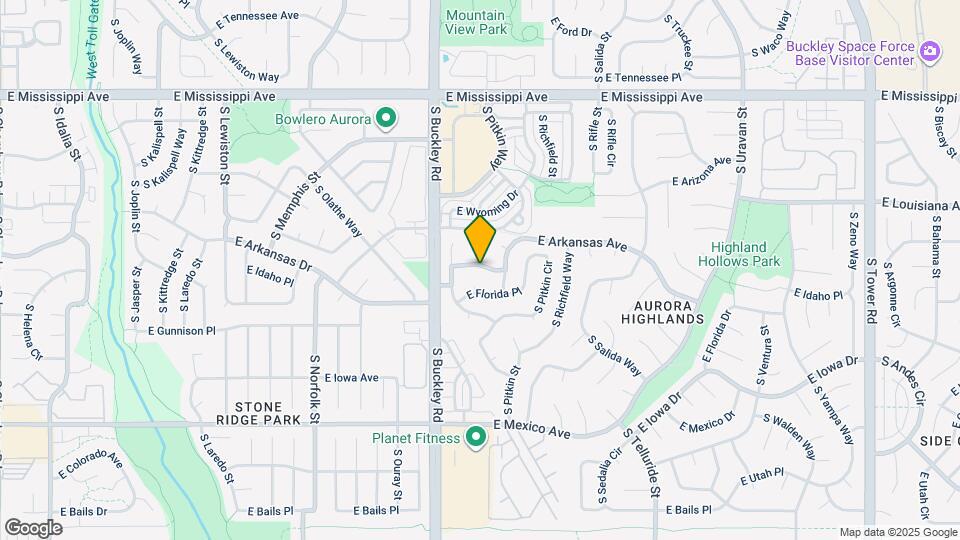 17052 E Arkansas Dr Map and Location Details