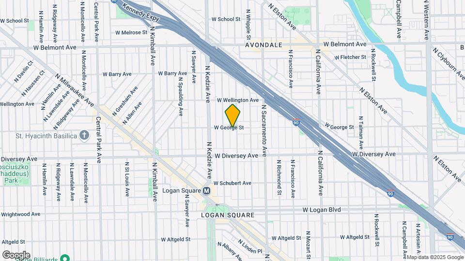2856-2858 N Albany Ave Map and Location Details