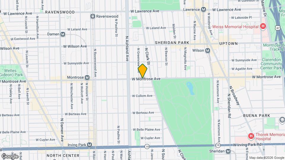 1463 W Montrose Ave, Unit 1 Mapa y Detalles de la Ubicación