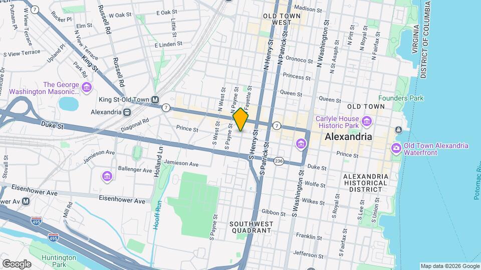 123 S Fayette St Map and Location Details