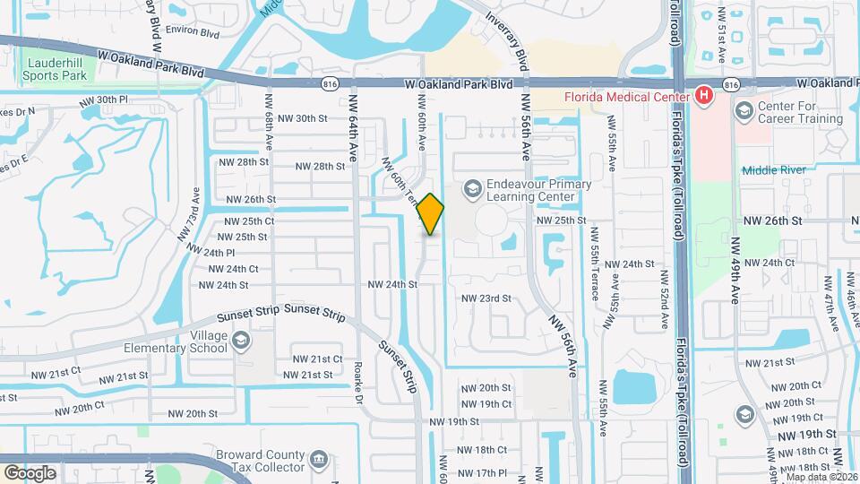 5975 NW 25th St Map and Location Details