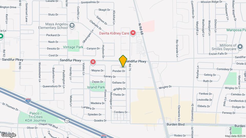 7611 Pender Dr Map and Location Details