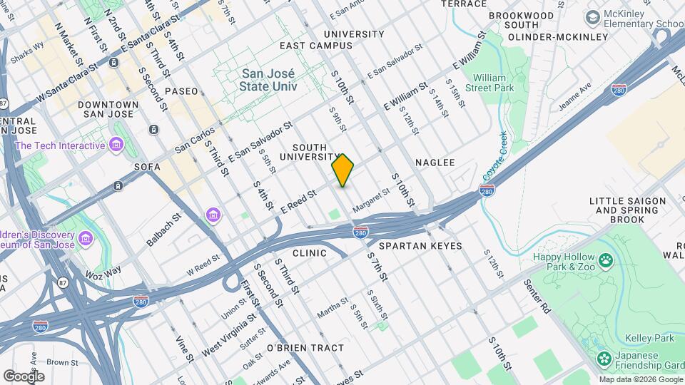642 S 7th St Map and Location Details