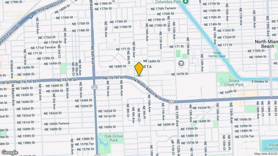 901 NE 163rd St-Unit -Side Map and Location Details