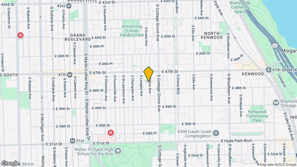 4740 S Evans Ave Mapa y Detalles de la Ubicación