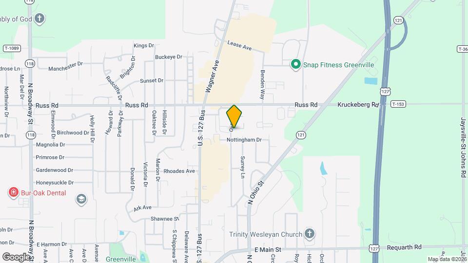 307 Oxford Dr Map and Location Details