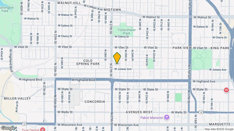 2610 W Juneau Ave Map and Location Details