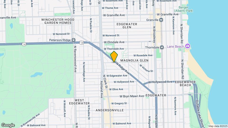 1501-1503 W Ardmore Ave Map and Location Details