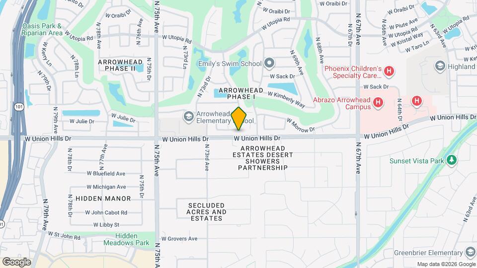 7127 W McRae Way Mapa y Detalles de la Ubicación