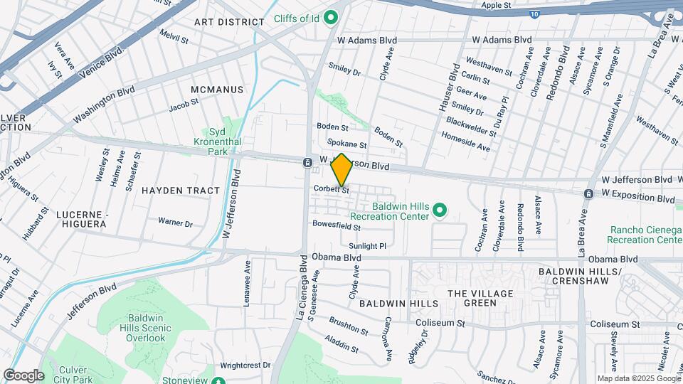 5732 Corbett St Mapa y Detalles de la Ubicación