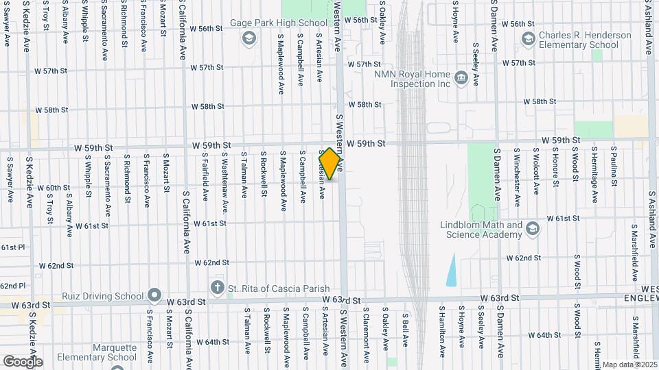 2421 W 60th St Map and Location Details