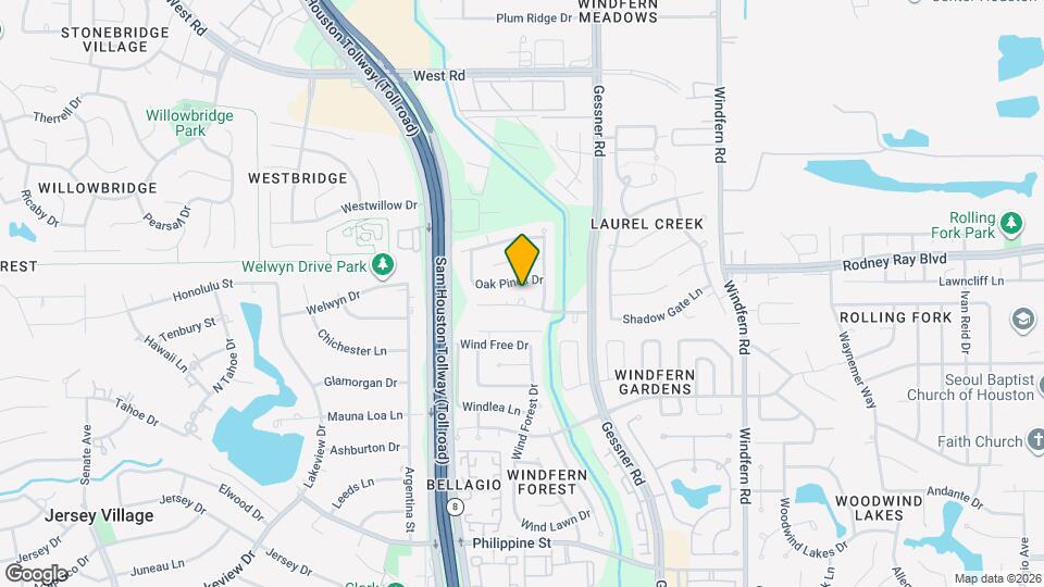 14718 Windfern Forest Dr Map and Location Details