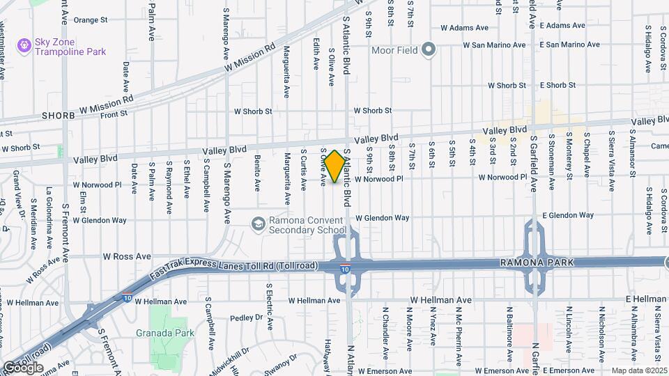 1611 S Atlantic Blvd Map and Location Details