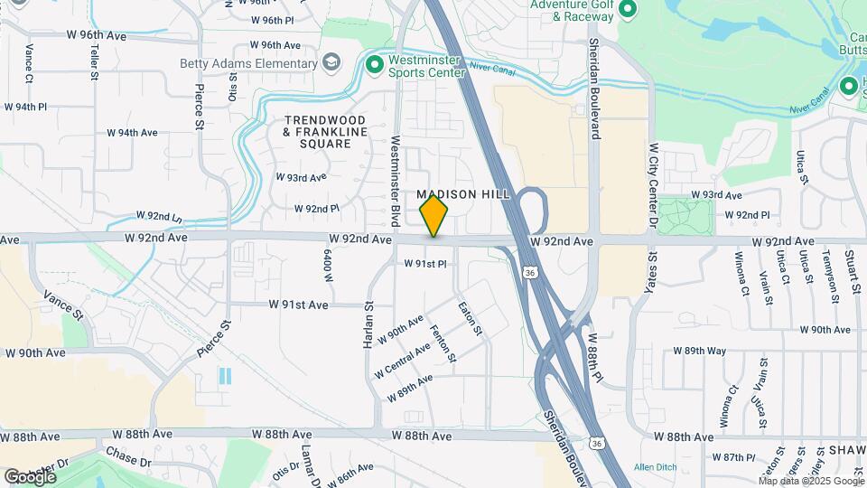 5744 W 92nd Ave Map and Location Details