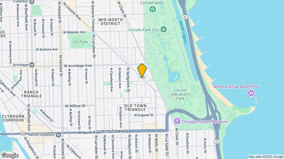 1900-1916 N Lincoln Park W Mapa y Detalles de la Ubicación