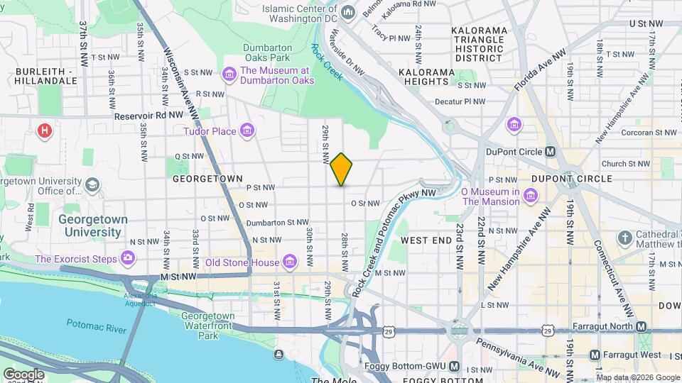 2802 P St NW Map and Location Details