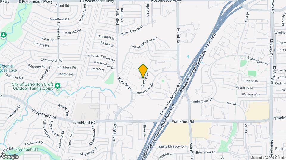 18141 Justice Ln Map and Location Details