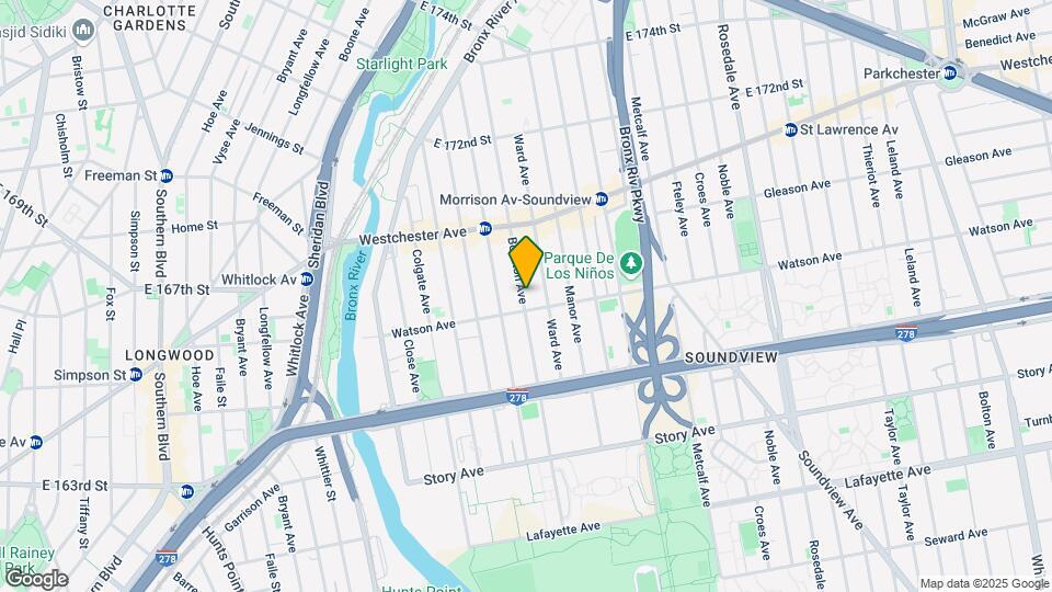 1113 Boynton Ave Mapa y Detalles de la Ubicación
