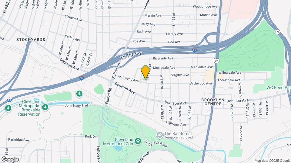 3912 Archwood Ave Map and Location Details