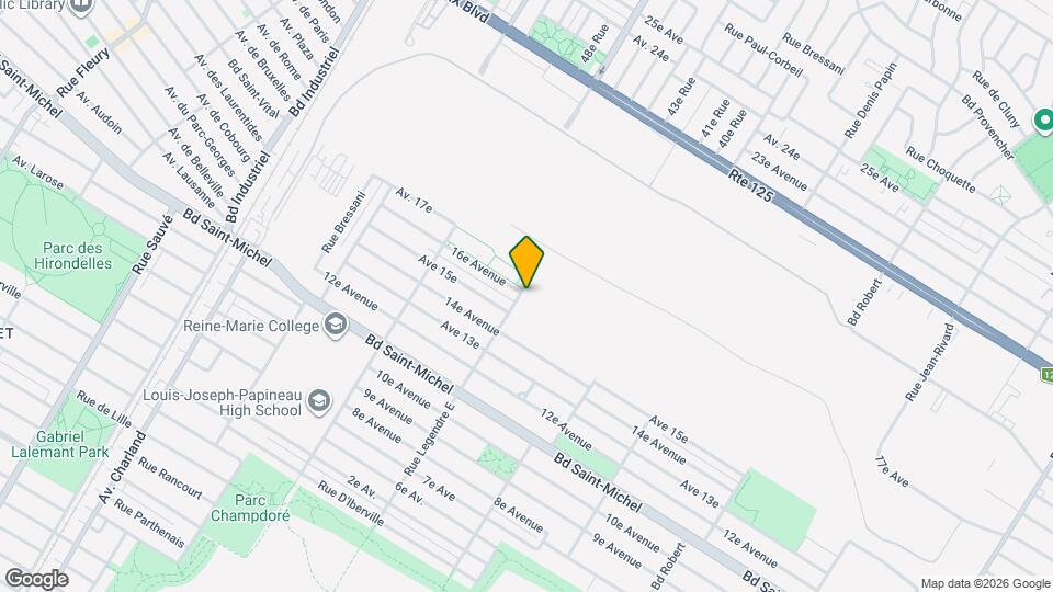 3572 Legendre Rue E Map and Location Details