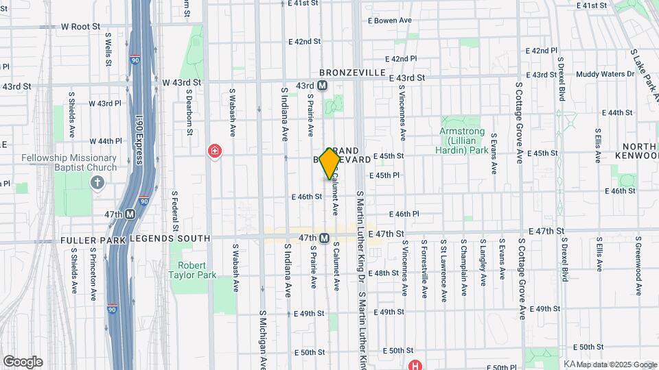 4538 S Calumet Ave Map and Location Details