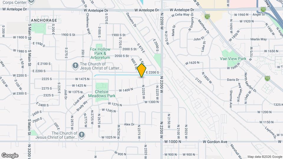 1495 N 2325 W Map and Location Details