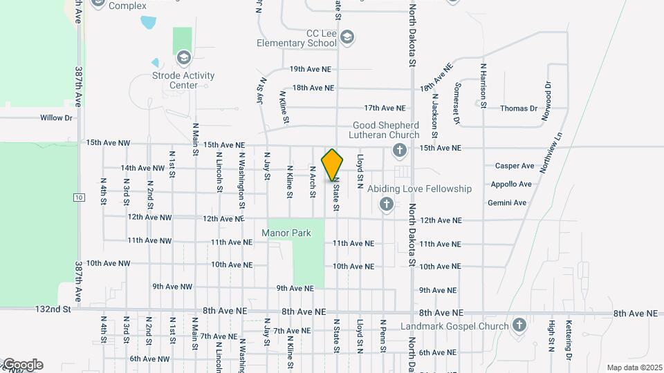 1305 N State St Map and Location Details