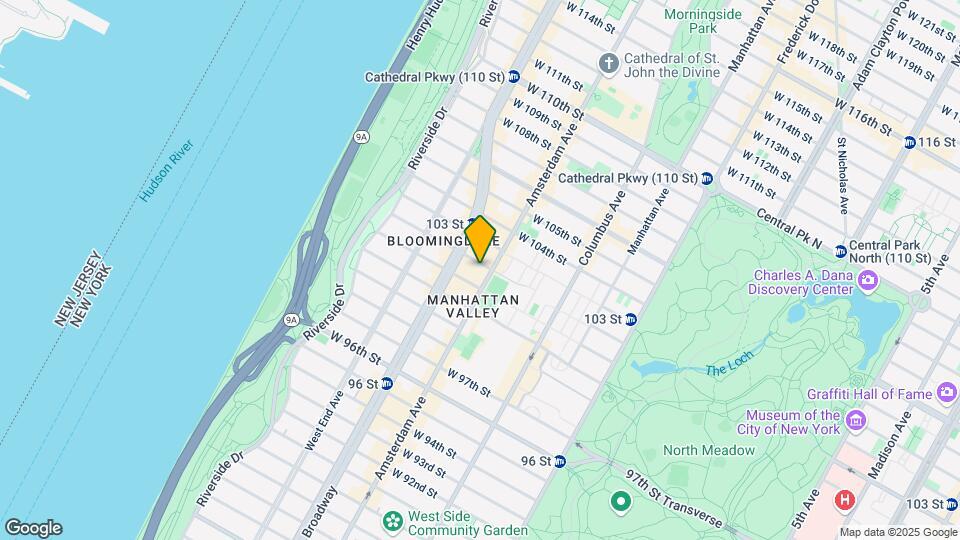 202 W 102nd St Map and Location Details