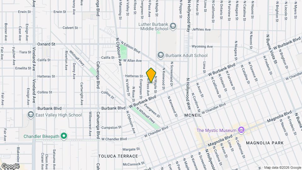 1440 N Pass Ave Map and Location Details