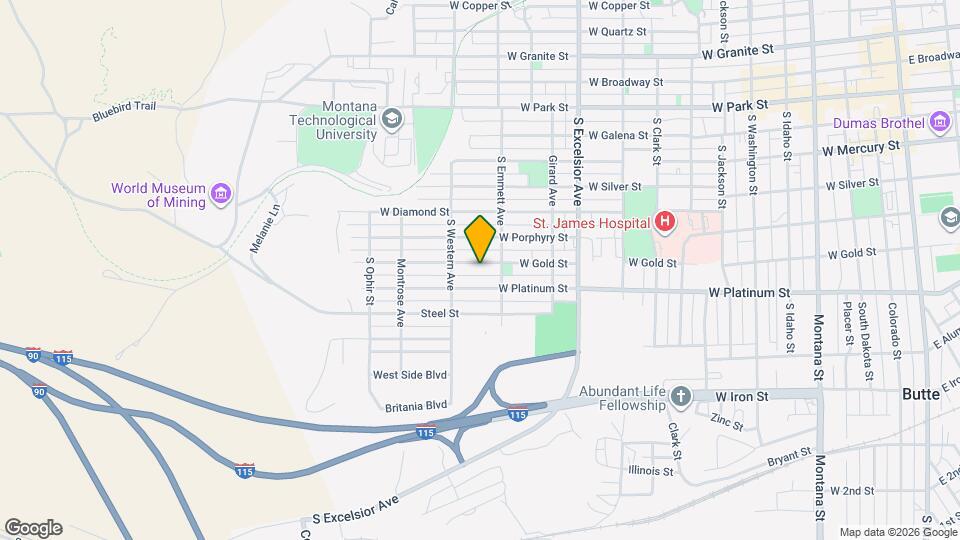 1120 W Gold St Mapa y Detalles de la Ubicación